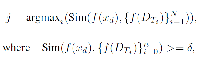 The retriever would calculate the similarity between the embedding of the input task fxd, and the embedding of templates fDTi . source: Paper
