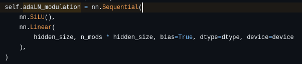 Adaptive Layer Normalization or adaLN function used in Stable Diffusion 3.5 source code.