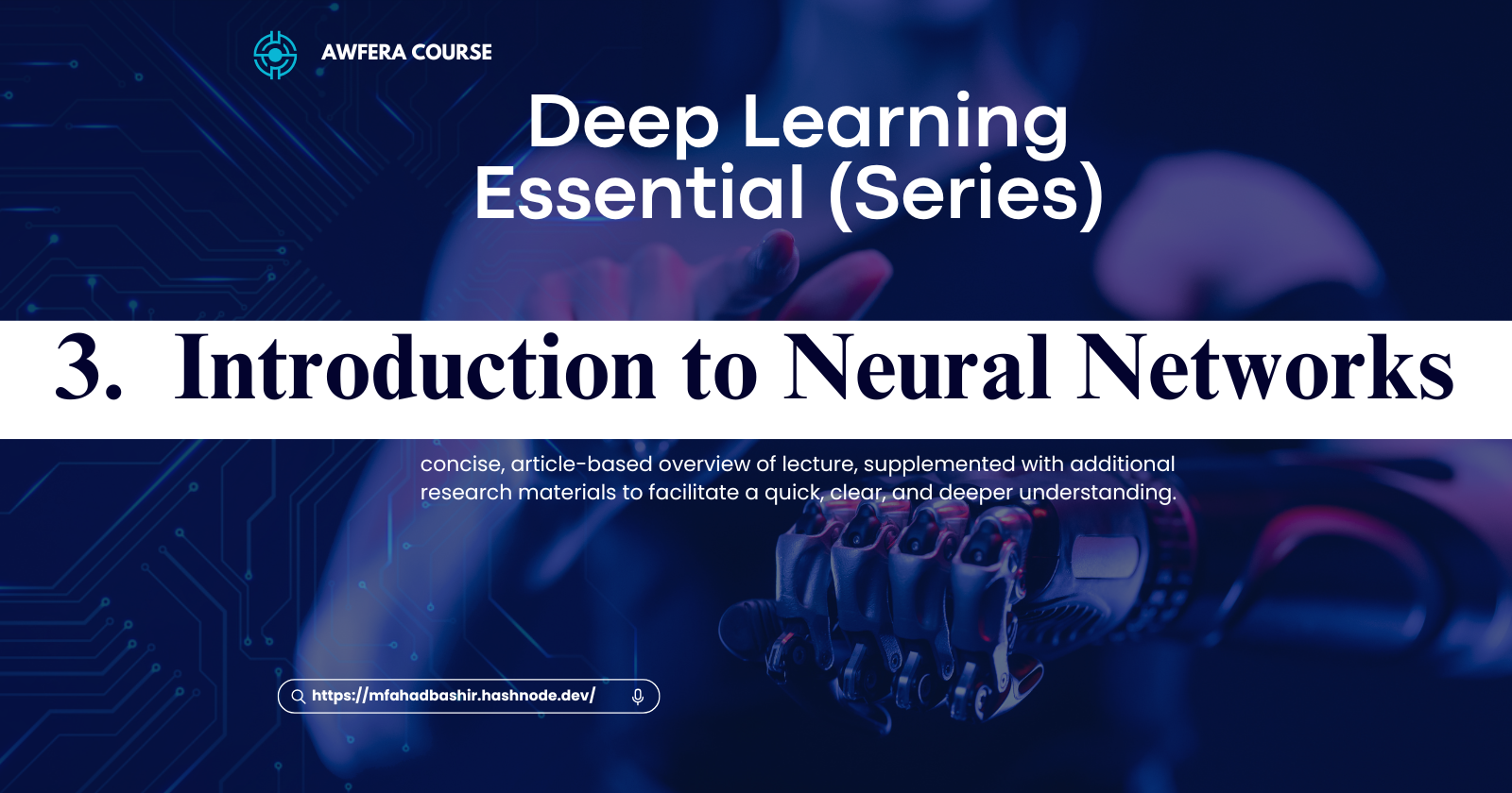 3. Introduction to Neural Networks