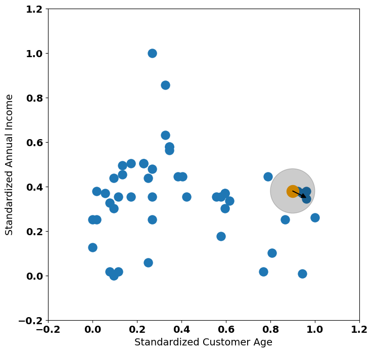 Second Random Data Point Example - Image by Author