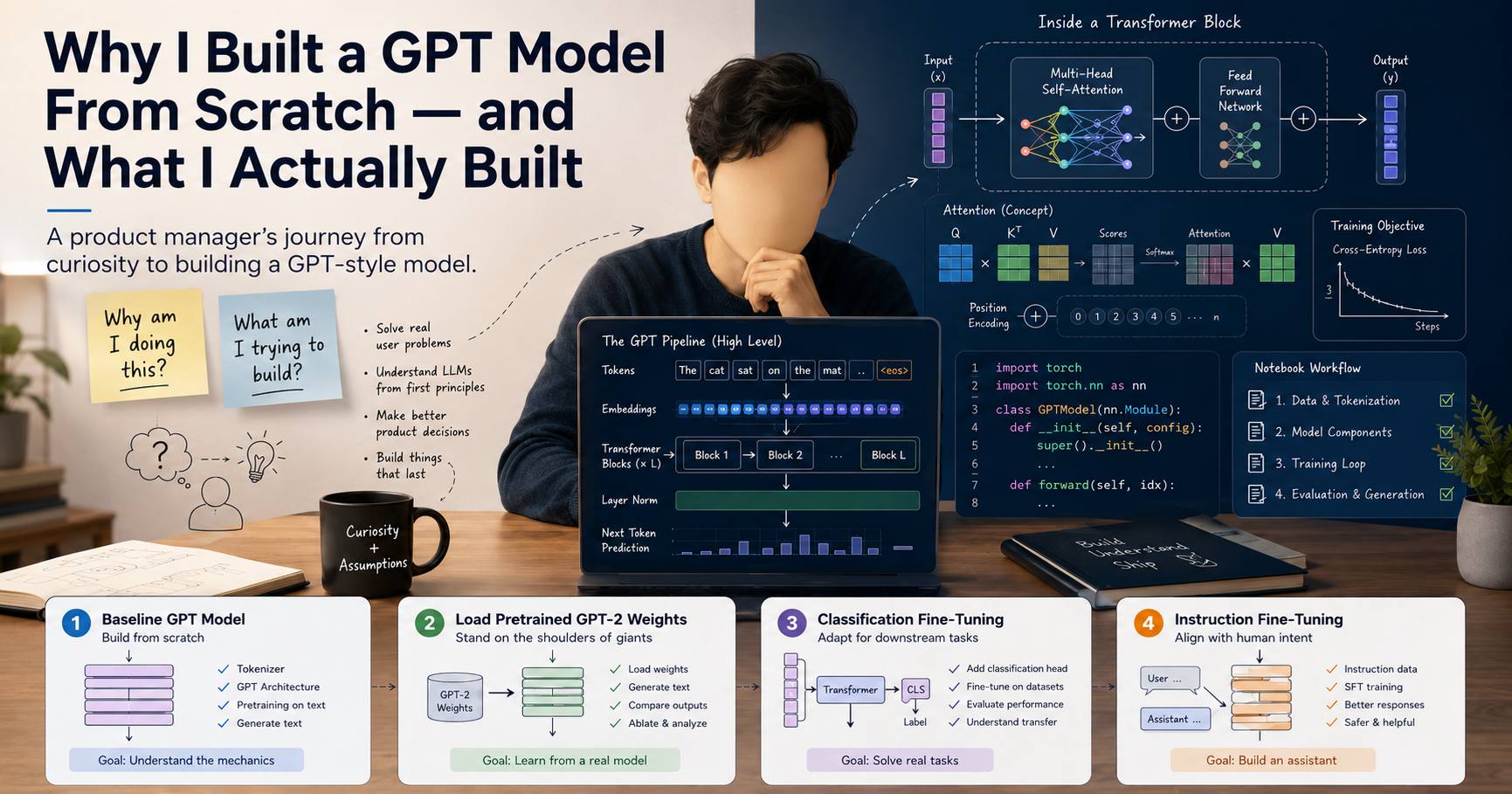 Why I Built a GPT Model From Scratch — and What I Actually Built