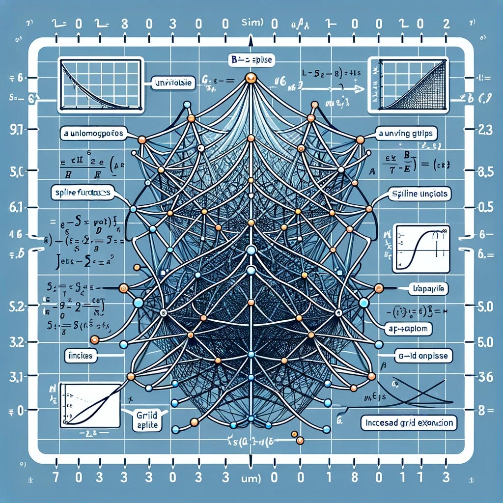 Visual representation of KAN, created by DALLE-3.
